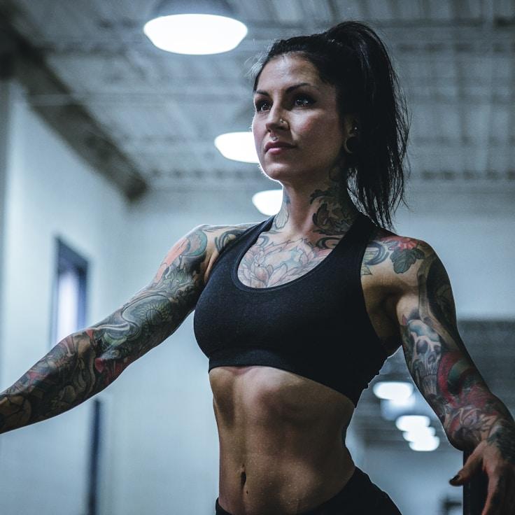 Professional gym with weight equipment